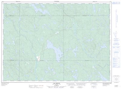031K11 - LAC BRUCE - Topographic Map