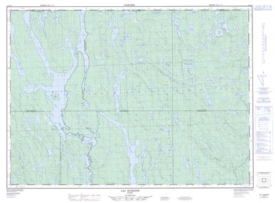 031K13 - LAC DUMOINE - Topographic Map
