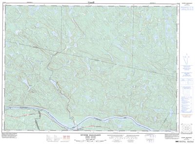 031L08 - RIVIERE MAGANASIPI - Topographic Map