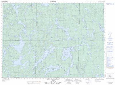 031M01 - LAC OGASCANAN - Topographic Map