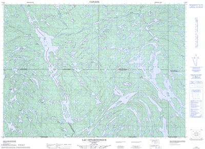 031M02 - LAC OSTABONINGUE - Topographic Map