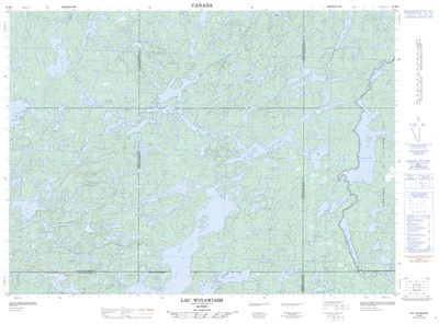 031M08 - LAC WINAWASH - Topographic Map