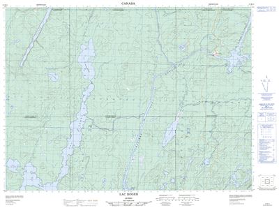 031M15 - LAC ROGER - Topographic Map
