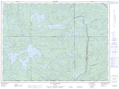031N01 - LAC DE L'ECORCE - Topographic Map