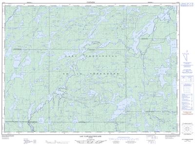 031N05 - LAC CAWASACHOUANE - Topographic Map