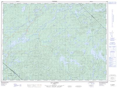 031N09 - LAC LANDRON - Topographic Map