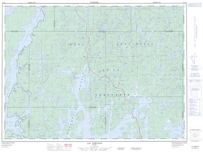 031N11 - LAC ANWATAN - Topographic Map