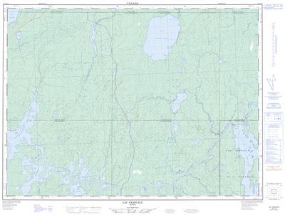 031N13 - LAC SABOURIN - Topographic Map