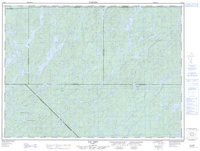 031N15 - LAC YSER - Topographic Map