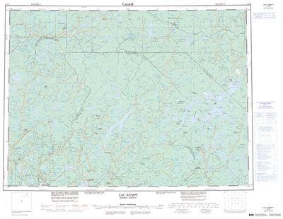 031O - LAC KEMPT - Topographic Map