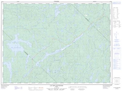 031O12 - LAC DES AUGUSTINES - Topographic Map