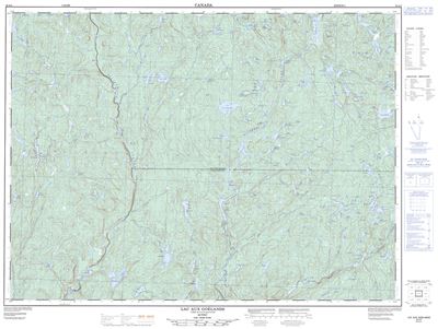 032A02 - LAC AUX GOELANDS - Topographic Map