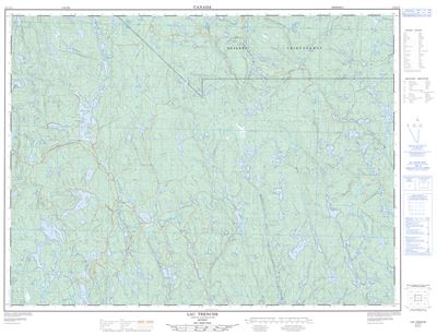 032A11 - LAC TRENCHE - Topographic Map