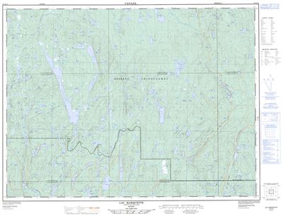 032A13 - LAC MARQUETTE - Topographic Map