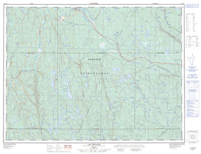 032A14 - LAC BELAND - Topographic Map