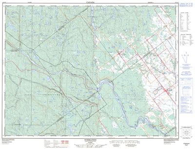 032A15 - NORMANDIN - Topographic Map