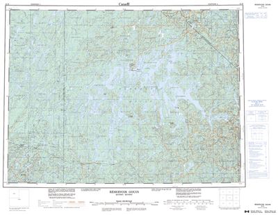 032B - RESERVOIR GOUIN - Topographic Map