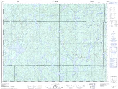 032B01 - LAC DECELLES - Topographic Map