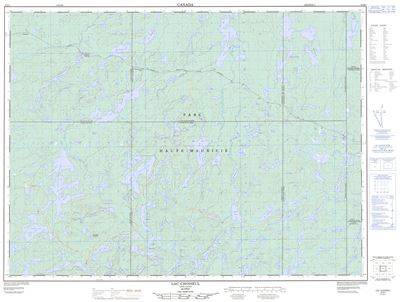 032B04 - LAC CHOISEUL - Topographic Map