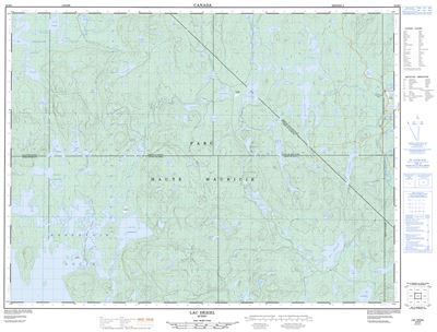 032B09 - LAC DEZIEL - Topographic Map