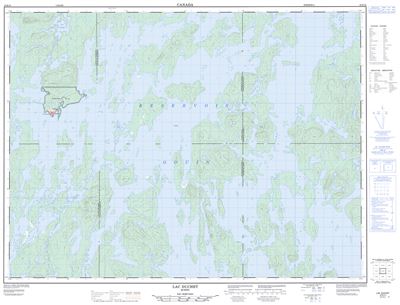 032B10 - LAC DUCHET - Topographic Map