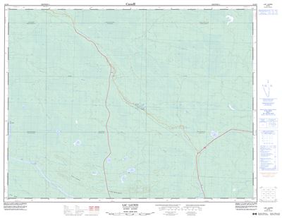 032E09 - LAC LAURIN - Topographic Map