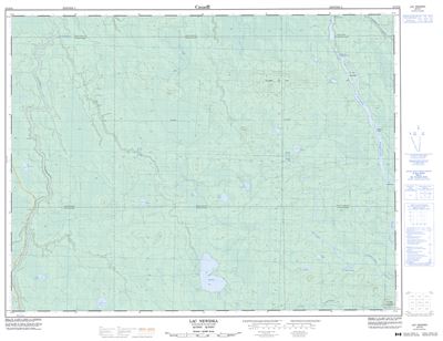 032E10 - LAC NEWISKA - Topographic Map