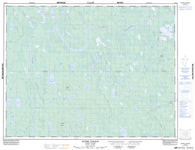 032E14 - RIVIERE TURGEON - Topographic Map