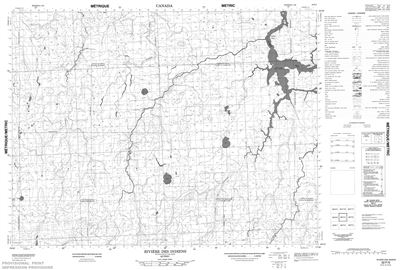 032F05 - RIVIERE DES INDIENS - Topographic Map