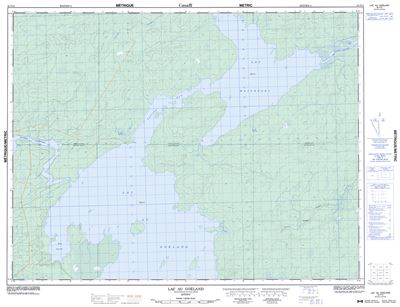 032F15 - LAC AU GOELAND - Topographic Map
