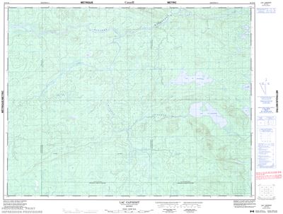 032F16 - LAC CAPISISIT - Topographic Map