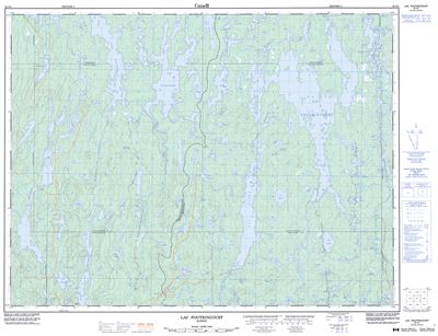 032G01 - LAC POUTRINCOURT - Topographic Map