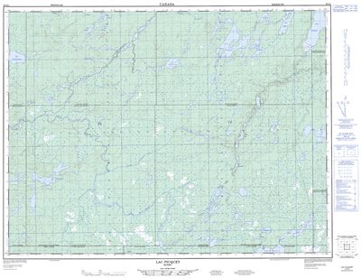 032G04 - LAC PICQUET - Topographic Map