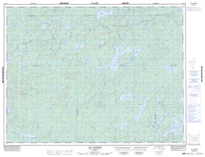 032G11 - LAC DICKSON - Topographic Map