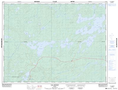 032G13 - LAC INCONNU - Topographic Map