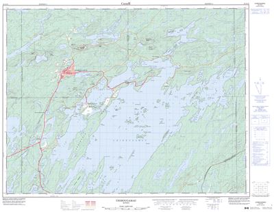 032G16 - CHIBOUGAMAU - Topographic Map