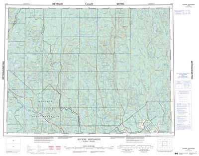 032H - RIVIERE MISTASSINI - Topographic Map