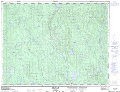 032H09 - LAC CLAIR - Topographic Map