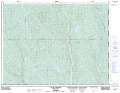 032H10 - LAC AUX HUARDS - Topographic Map