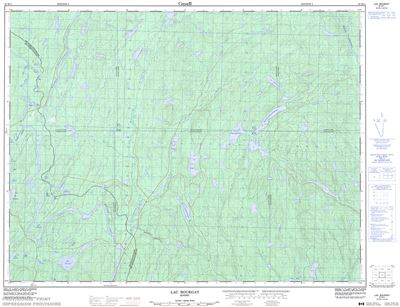 032H11 - LAC BOURGAT - Topographic Map