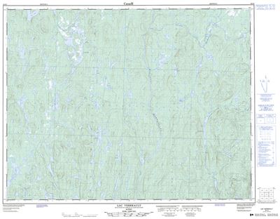 032I02 - LAC VERREAULT - Topographic Map