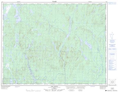 032I07 - LAC PAULI - Topographic Map