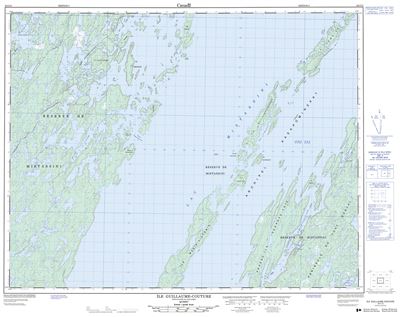 032I13 - ILE GUILLAUME-COUTURE - Topographic Map