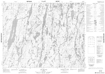 032I16 - LAC DE VAU - Topographic Map