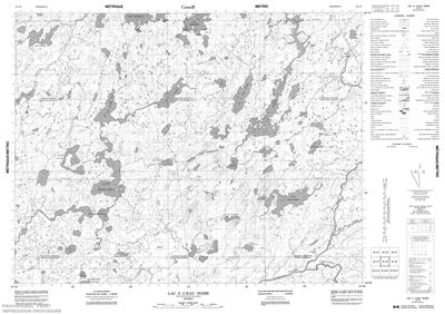 032J03 - LAC A L'EAU NOIRE - Topographic Map