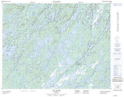 032J16 - LAC BUEIL - Topographic Map