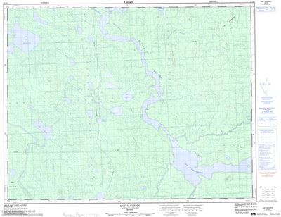 032K05 - LAC MAURICE - Topographic Map