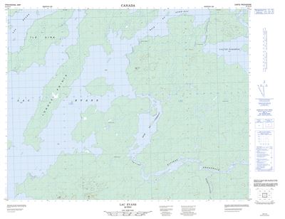 032K15 - LAC EVANS - Topographic Map