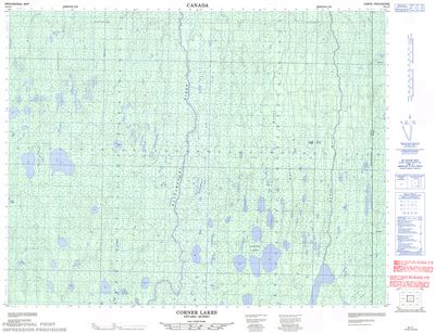 032L05 - CORNER LAKES - Topographic Map