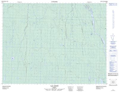 032L06 - LAC GETTE - Topographic Map